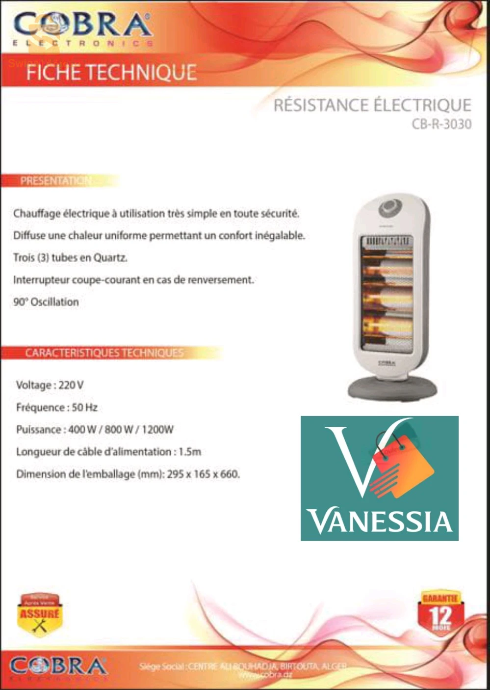 Résistance électrique marque cobra