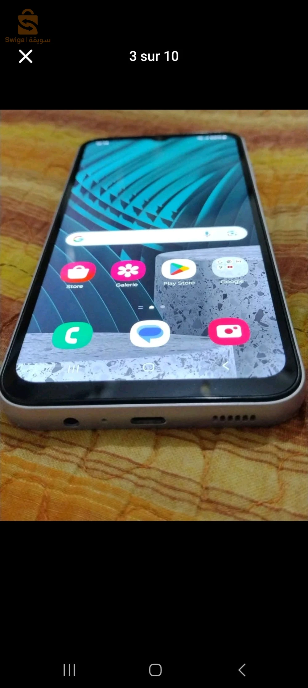 GALAXY A14 presque  neuf  état 10/10 stockage  64  giga RAM  4 giga  double  puce sans accessoires