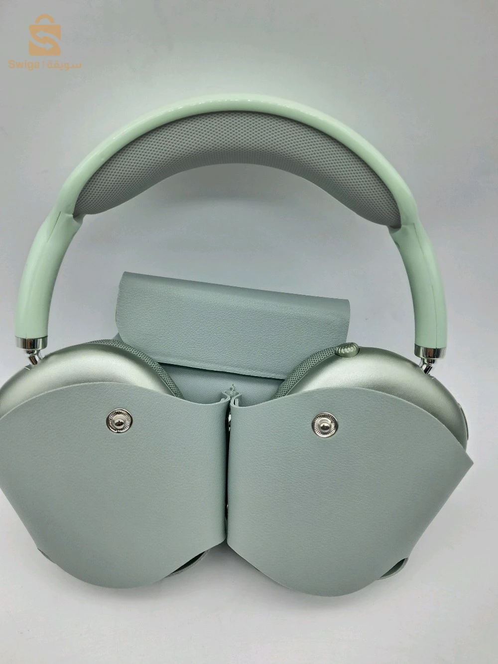 Casque Bleutooth AiR pods maxAvec pochette كاسك بلوتوتوت اير بودس