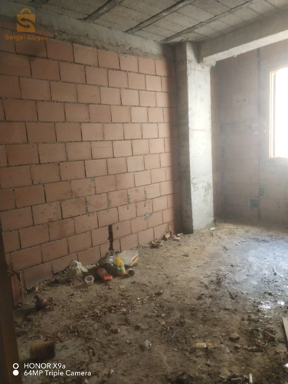 Salam j'ai un appartement f3 superficie 73.56m semi fini