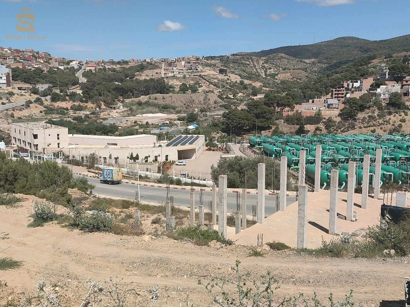 بيع قطعة أرض 750 متر واجهتان دفتر عقاري هنين