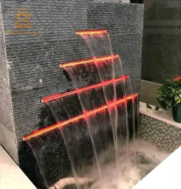 lame d'eaux jet d'eaux شلالات جدارية ماءية مسابح و الحدائق