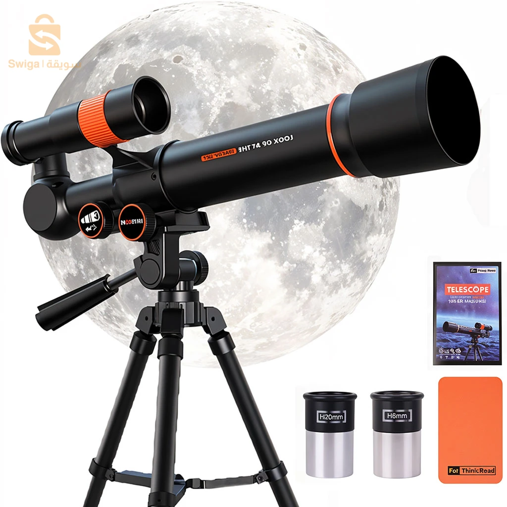 Télescope réfracteur d’ouverture pour observer les étoiles avec trépied réglable