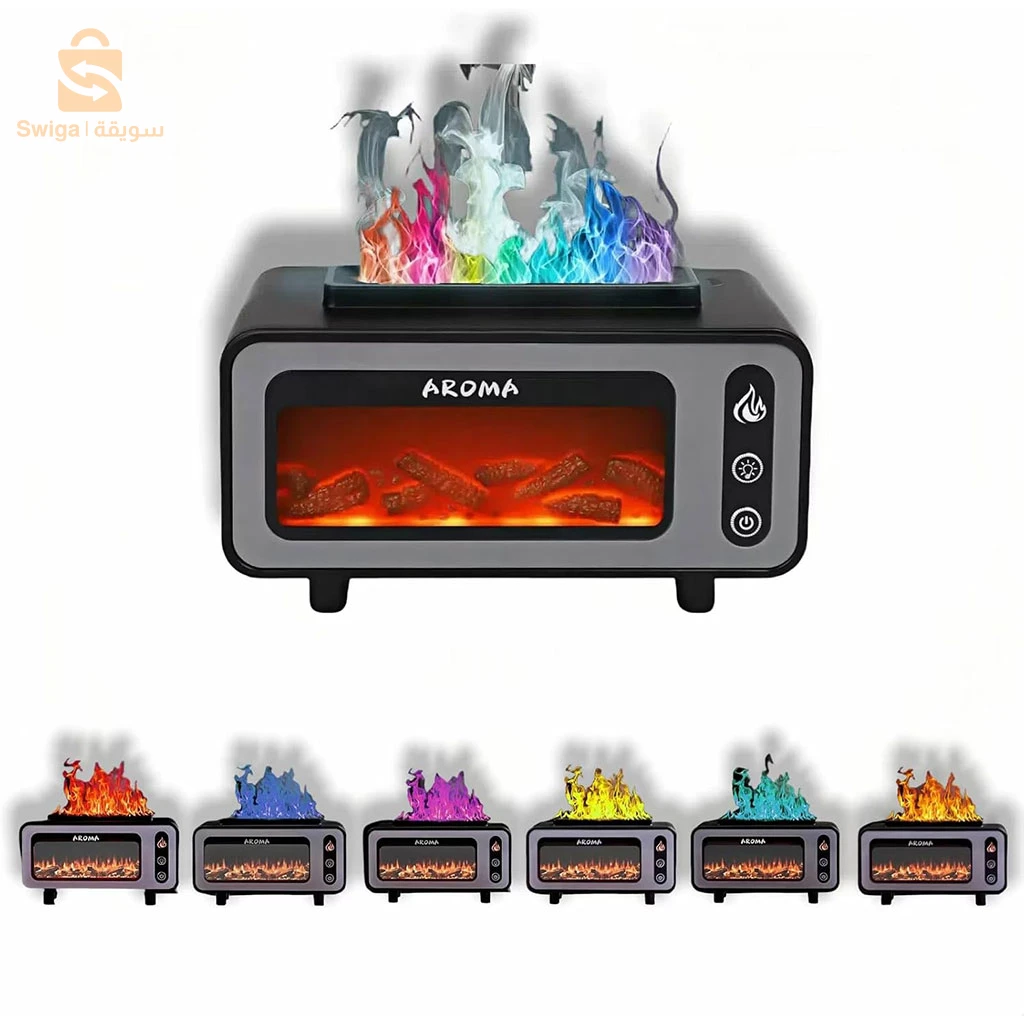 Diffuseur d’huiles essentielles et humidificateur à flamme  ناشر الزيوت العطرية ومرطب اللهب