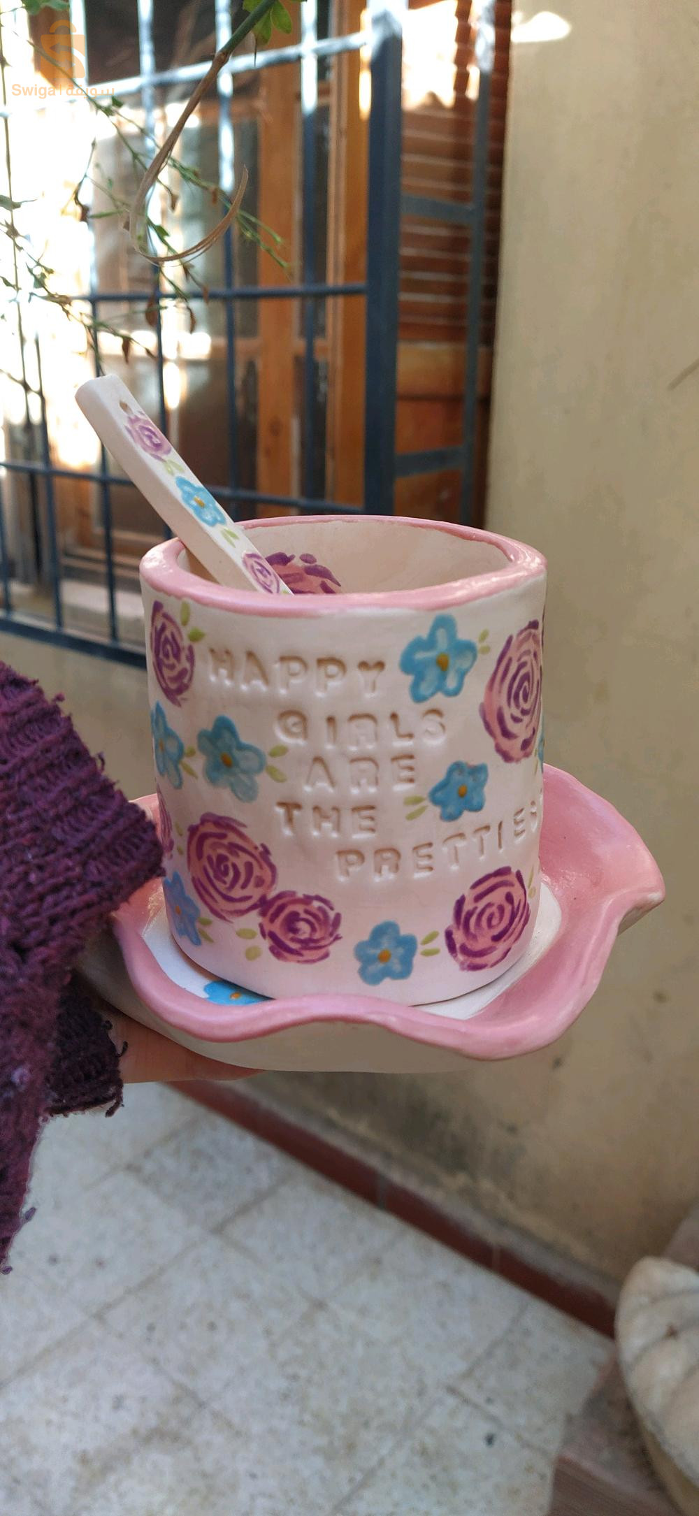 أكواب خزفية
