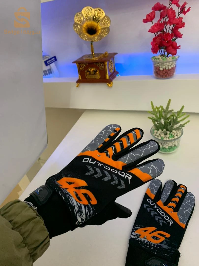 قفازات ركوب الدراجات الشتوية غير القابلة للانزلاق للرجال