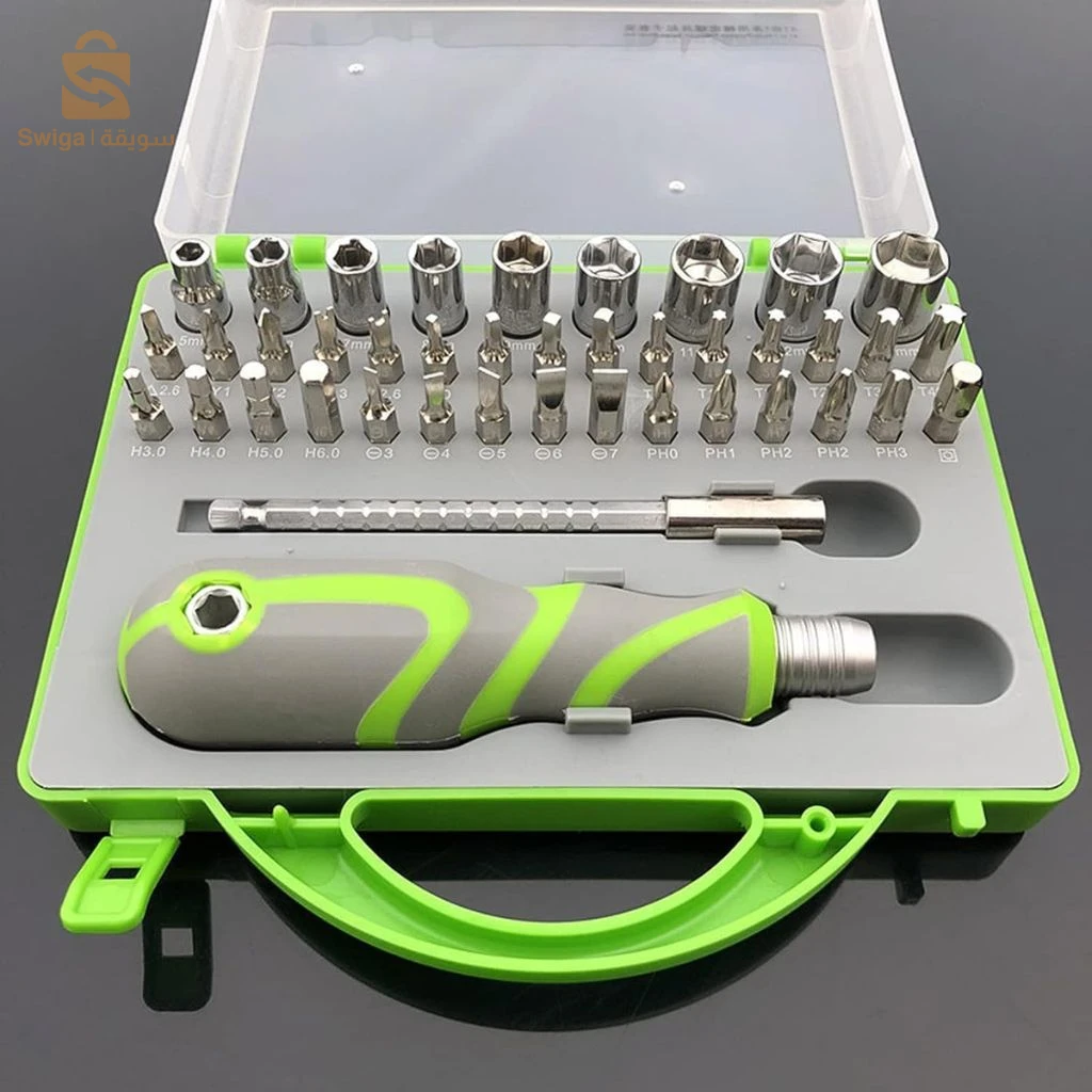 مفك براغي احترافي مع 41 قطعة مغناطيسية