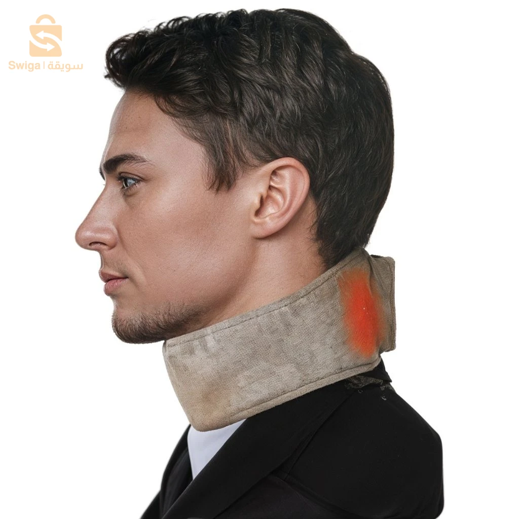 Écharpe Chauffante de Massage pour Vertèbres Cervicales - وشاح تدليك حراري للفقرات العنقية