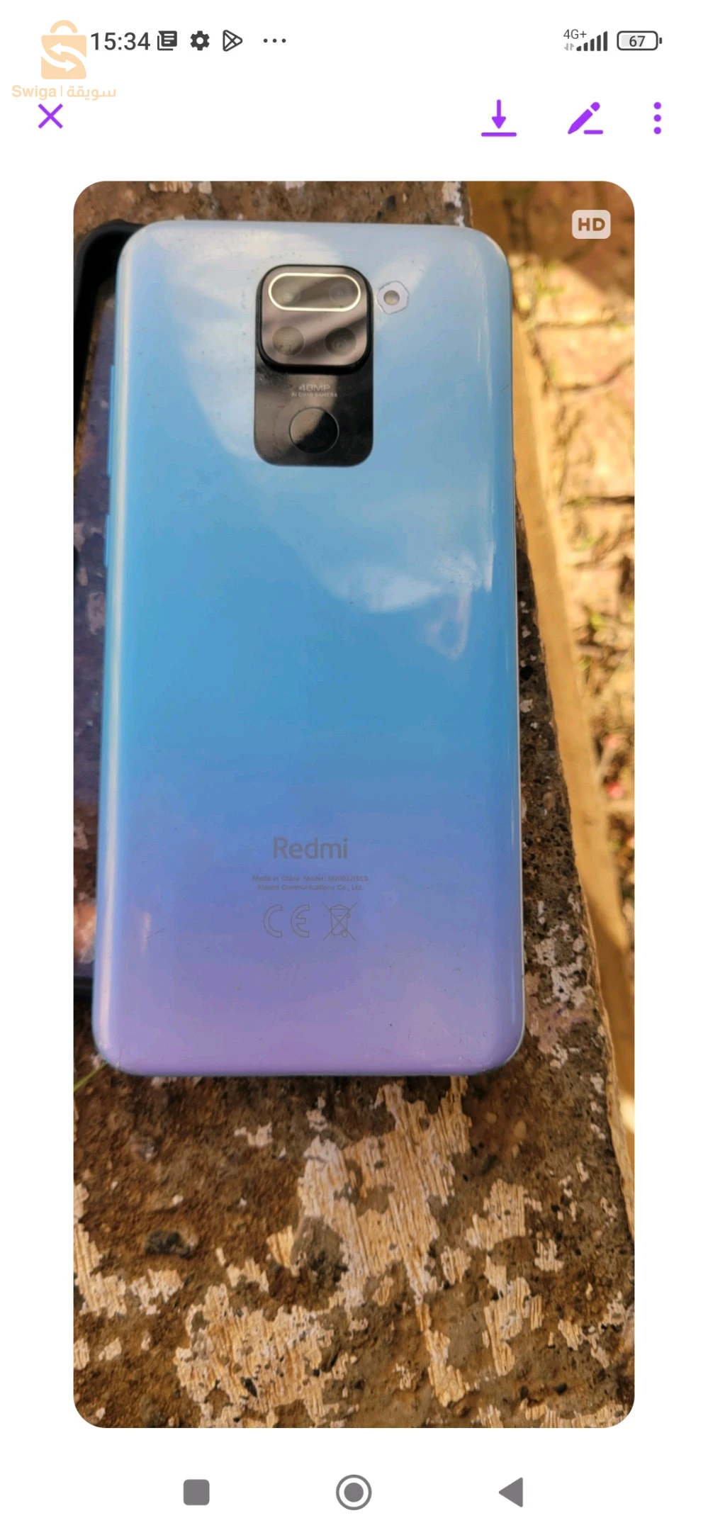 redmi note 9 4gb 64gb batteri 5020