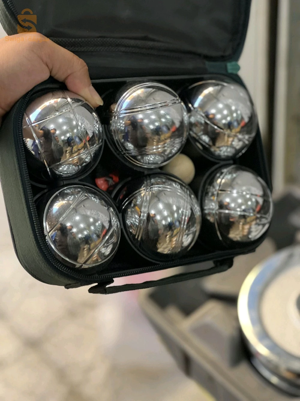 Les boulles 6pcs Flott لعبة الكرة الحديدية