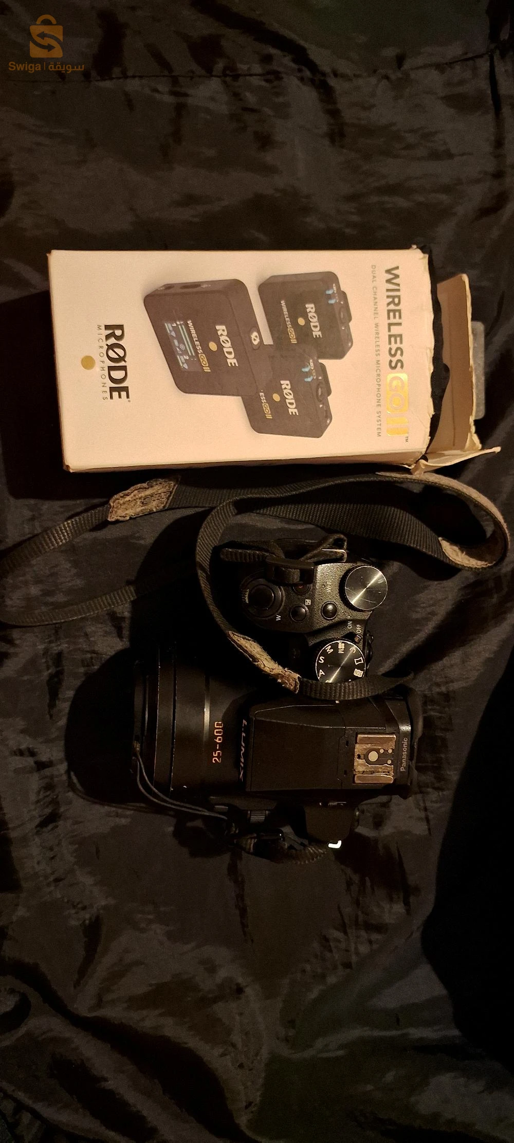 كاميرا ليميكس + 02 مرسل صوت رود lumix fz300  +02 émetteur rode