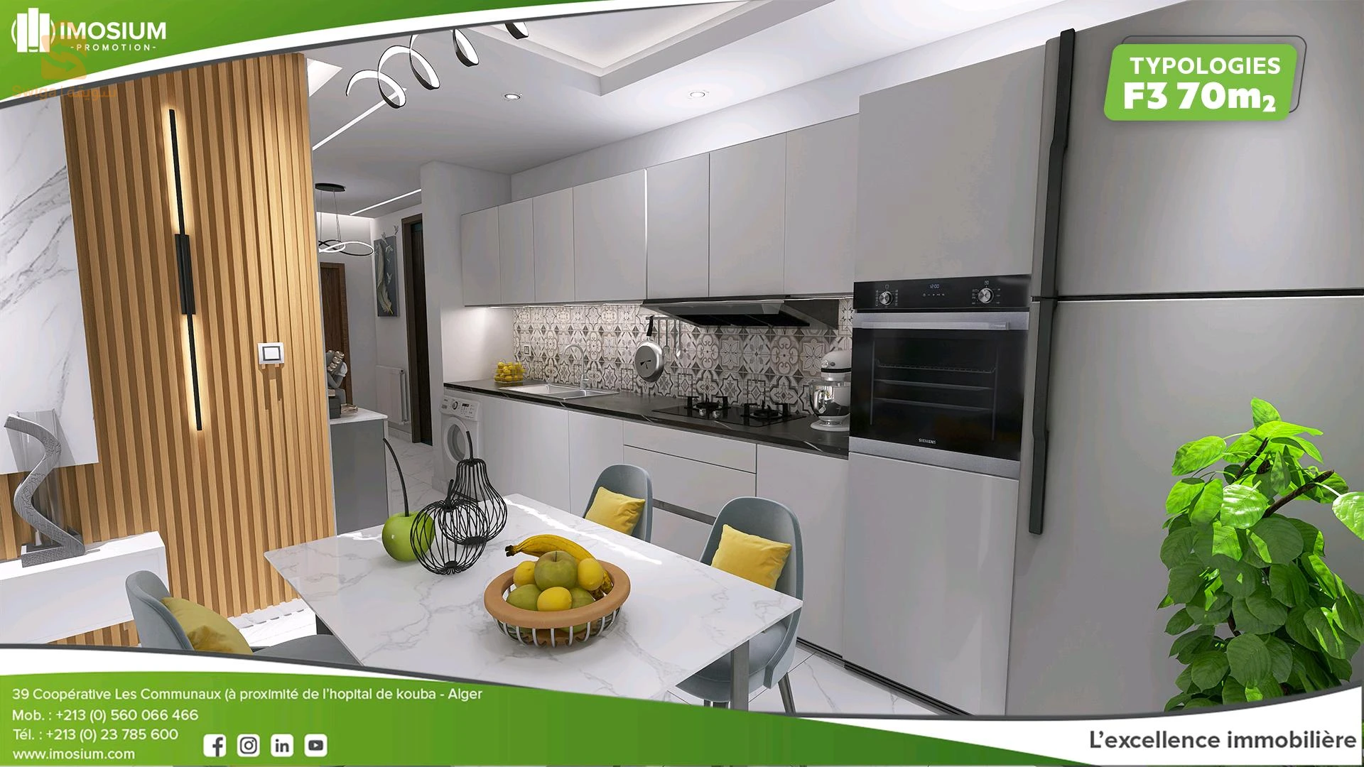 APPARTEMENT F3 69,90 m² dans la Résidence AZALÉE