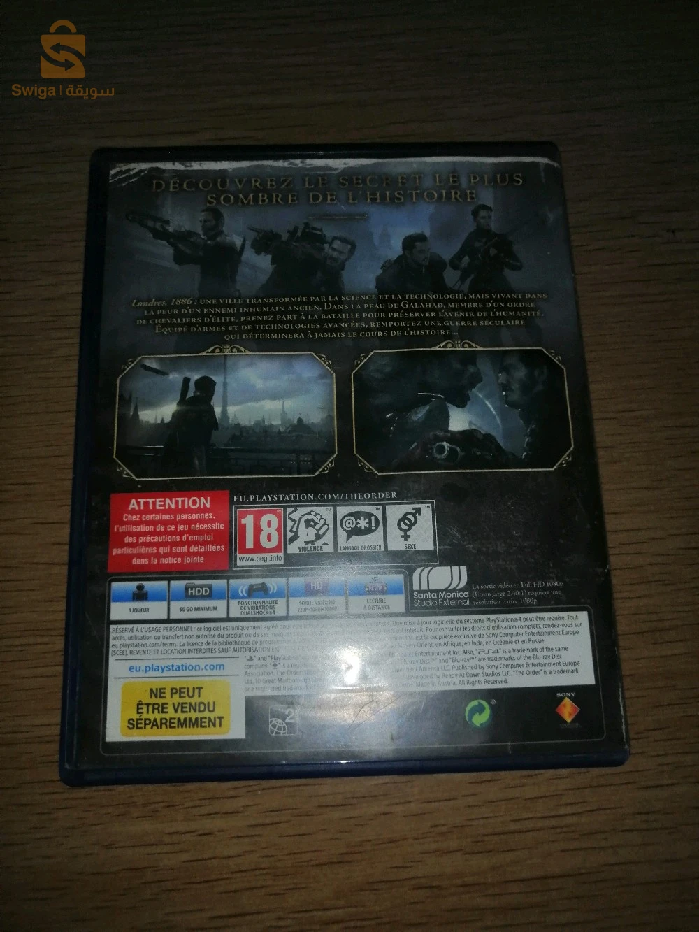 Cd The Order 1866 ps4