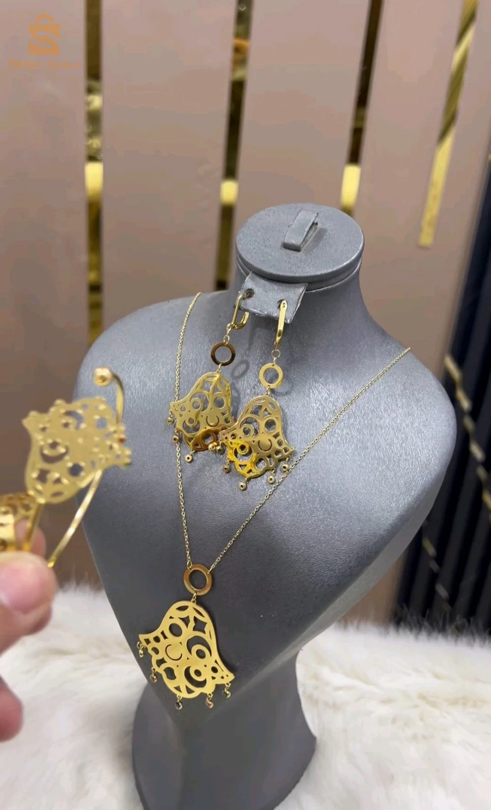 promo parure khamsa très classe en acier inoxydable 🇹🇷✨️