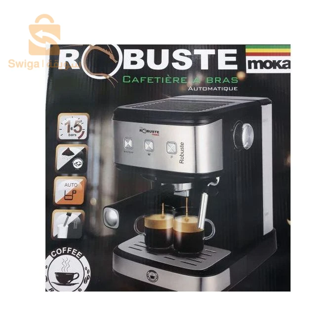 ماكينة تحضير القهوة الأوتوماتيكية بمقبض Moka من علامة Robuste