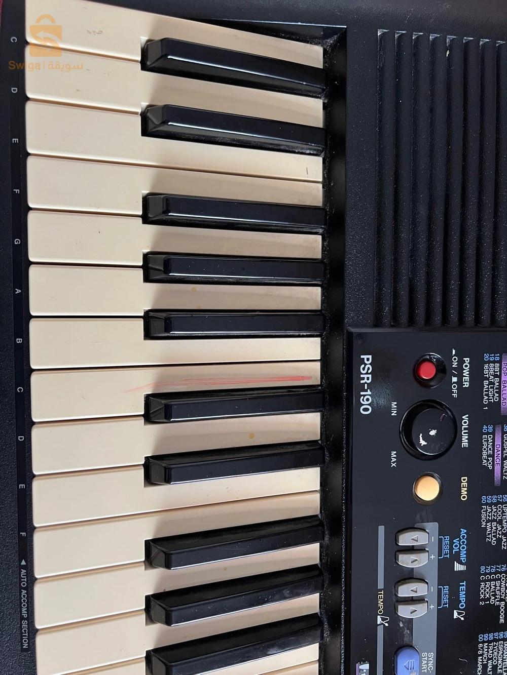 Yamaha psr-190 portatone