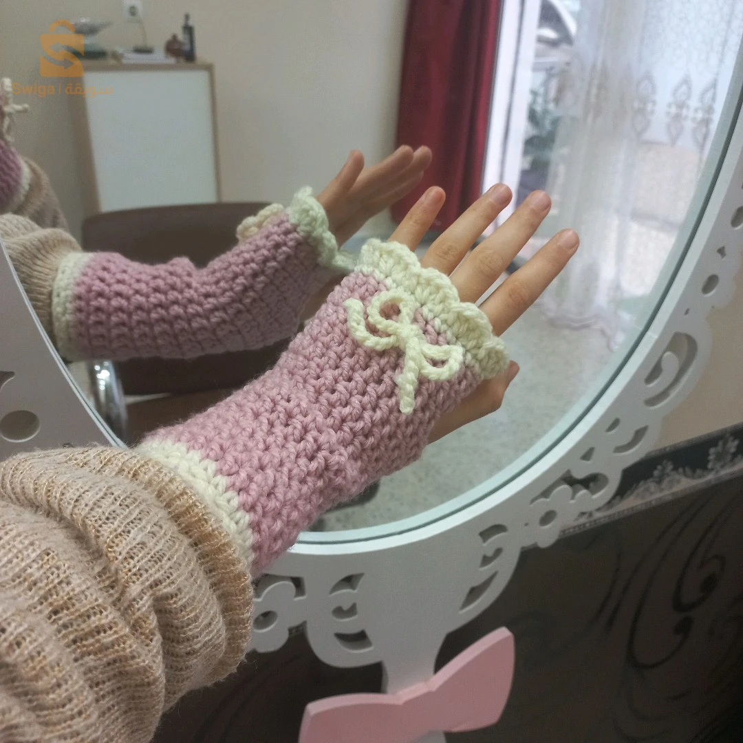 قفازات دافئة 💗🎀
