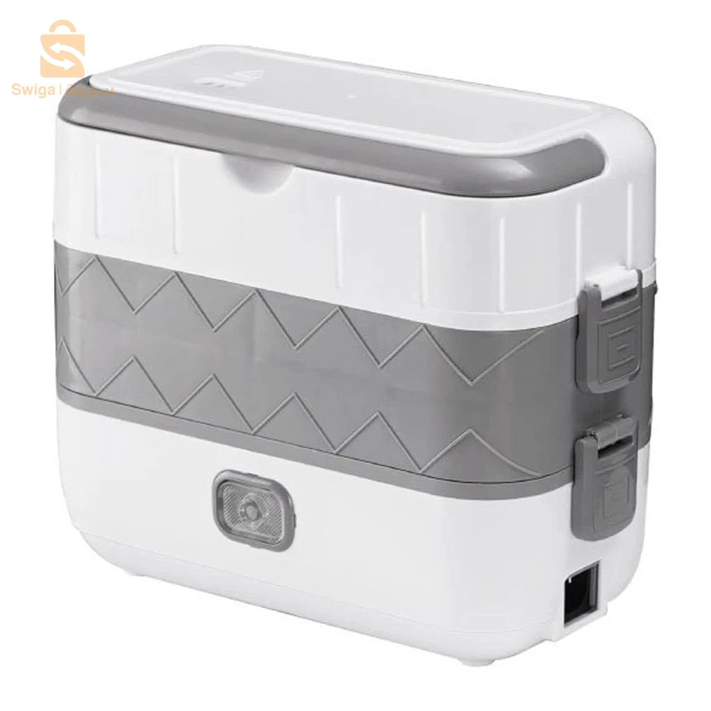 Boîte à Lunch Électrique Portable avec 2 Récipients Amovibles en Acier Inoxydable – علبة تسخين طعام