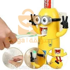 Minions Distributeur et porte brosse a dent 2 in1 presse-dentifrice automatique pour enfants