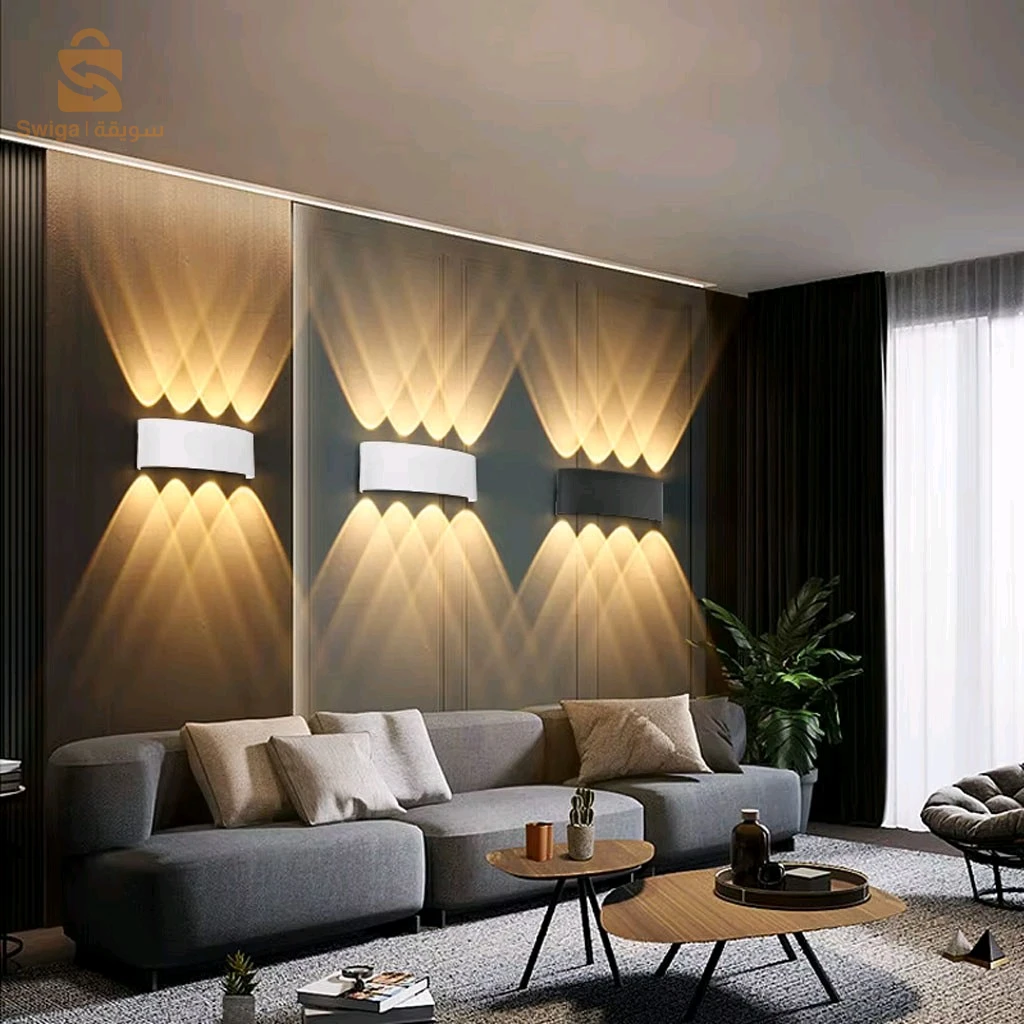 Applique Murale étanche LED 8W Lumière Blanc Chaud 6500K – مصباح جداري
