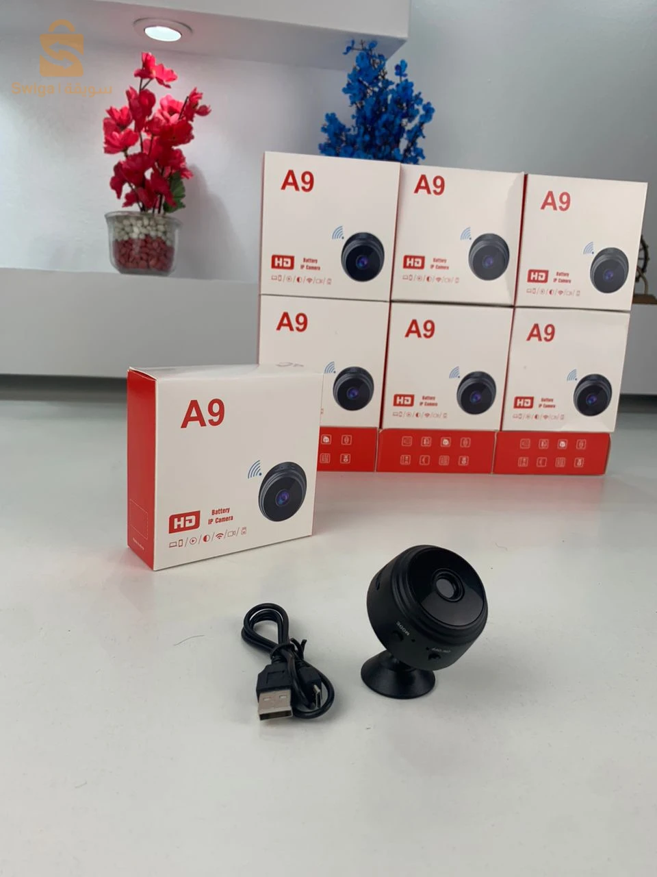 Mini Caméra Wifi A9 1080P – كاميرا خفية مغناطيسية مع صوت وصورة بجودة عالية تعمل بالواي فاي