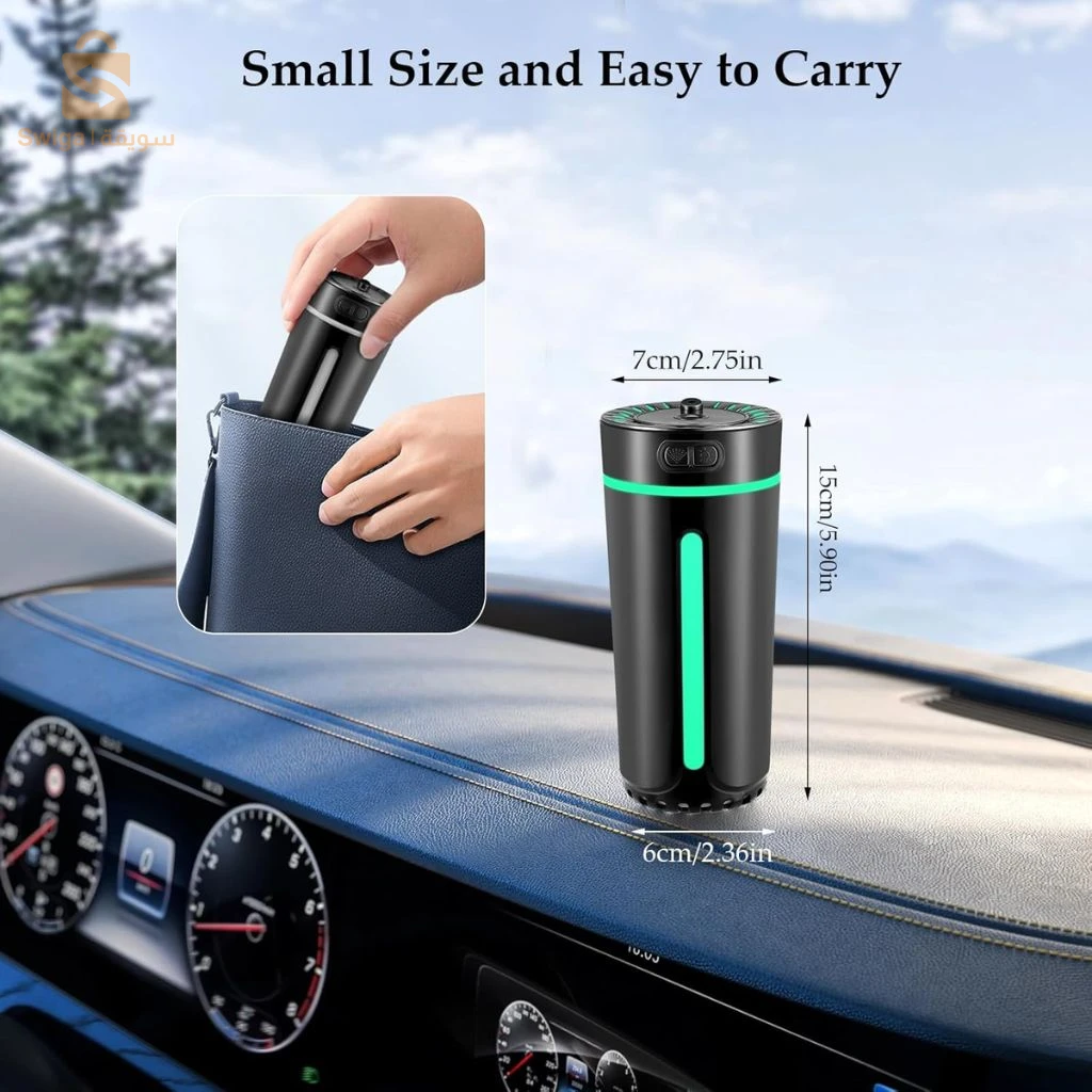 Humidificateur d'Air Ultrasonique Portable Rechargeable avec Lampe Ciel Étoilé 3en1 – مرطب جو قابل لإعادة الشحن