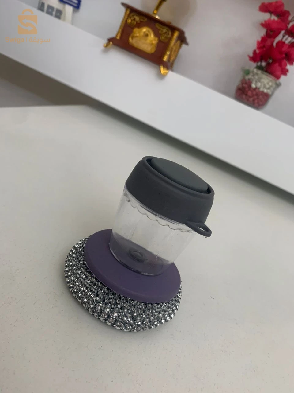 فرشاة يدوية بموزع صابون ✅