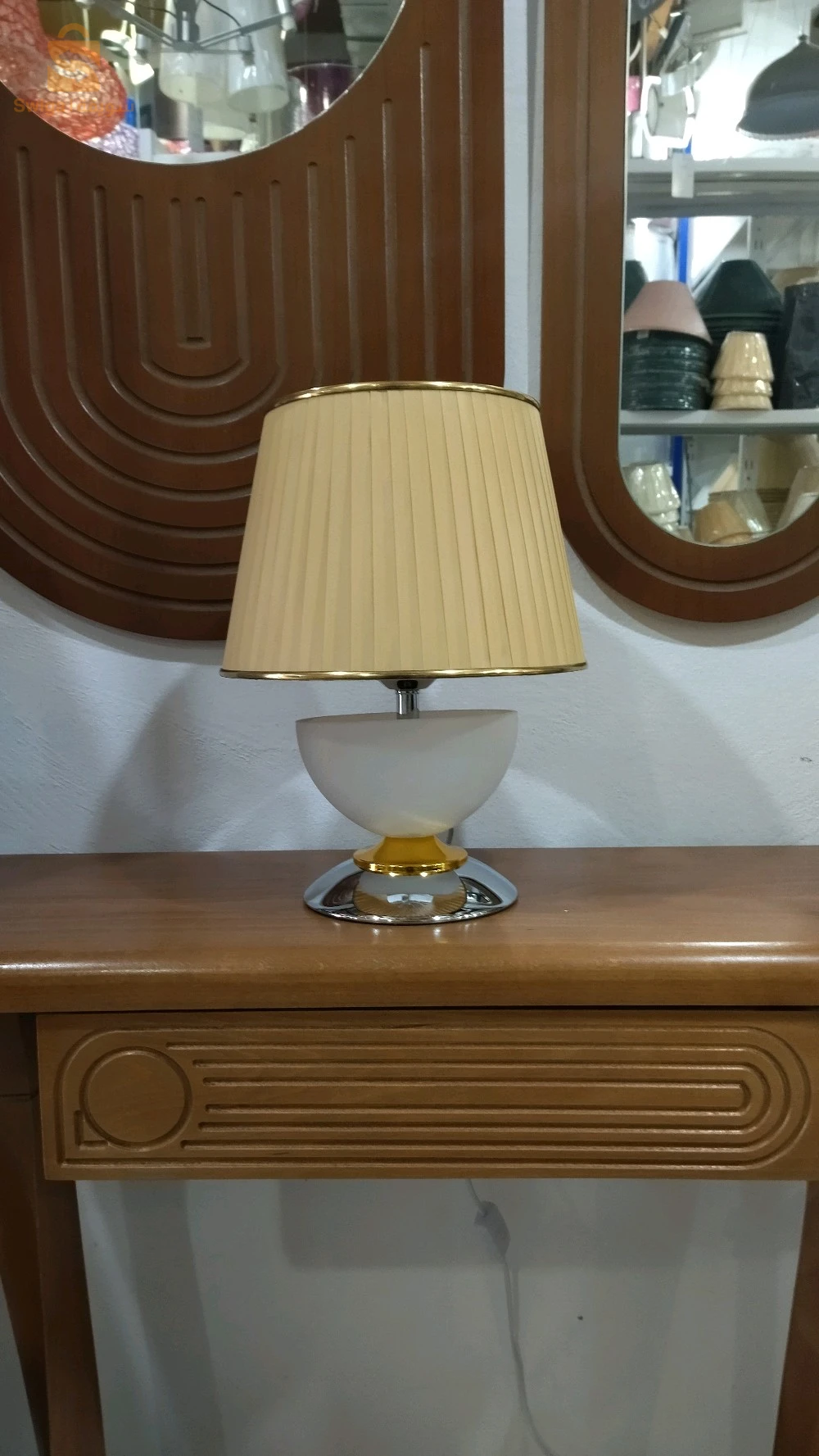 Veilleuses en verre argenté et doré