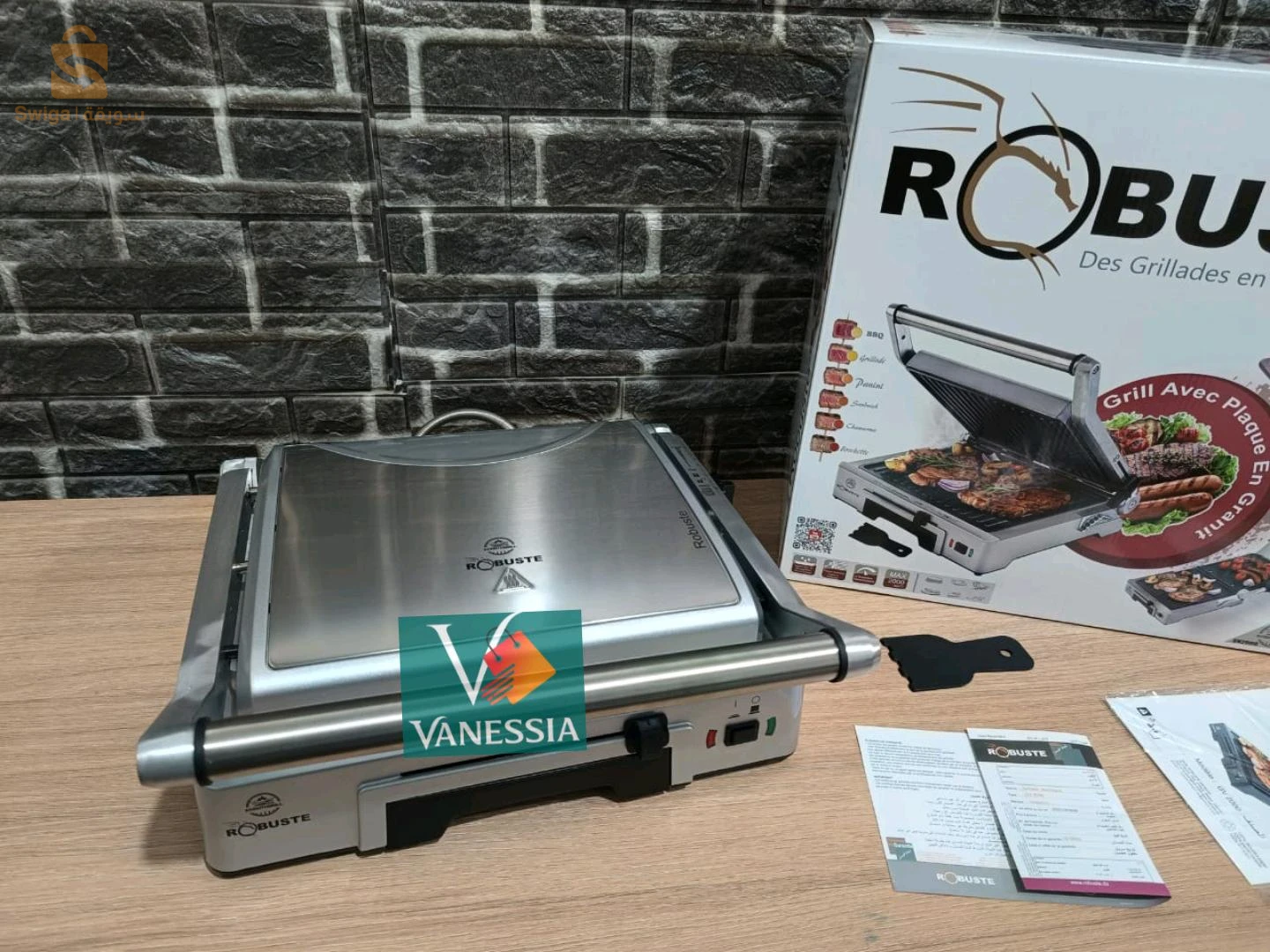 🚨 بانينوز 2000 واط اينوكس Panineuse marque robots التوصيل لباب المنزل و الدفع عند الاستلام 🔥 inox GV2000