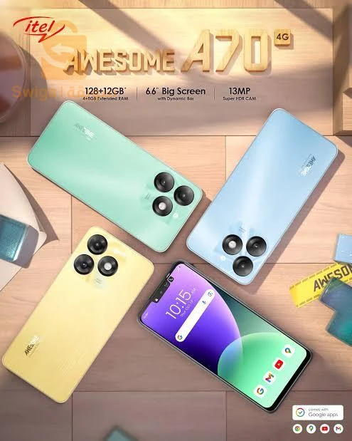 smart phone itel a 70