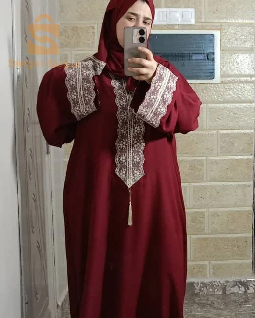 طقم صلاة فضفاض قماش كراب زارا  للرمضان الكريم