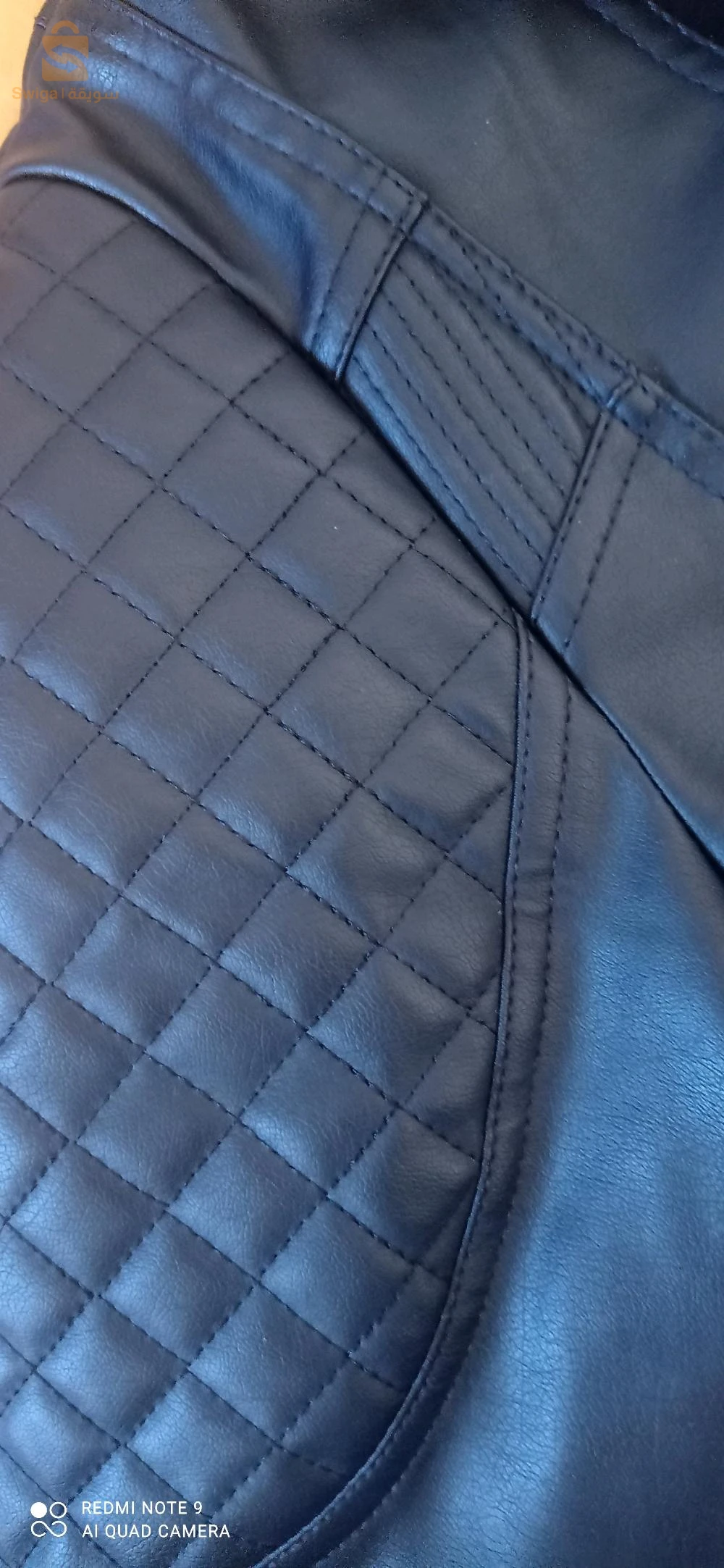 veste cuir noir XXL état neuf