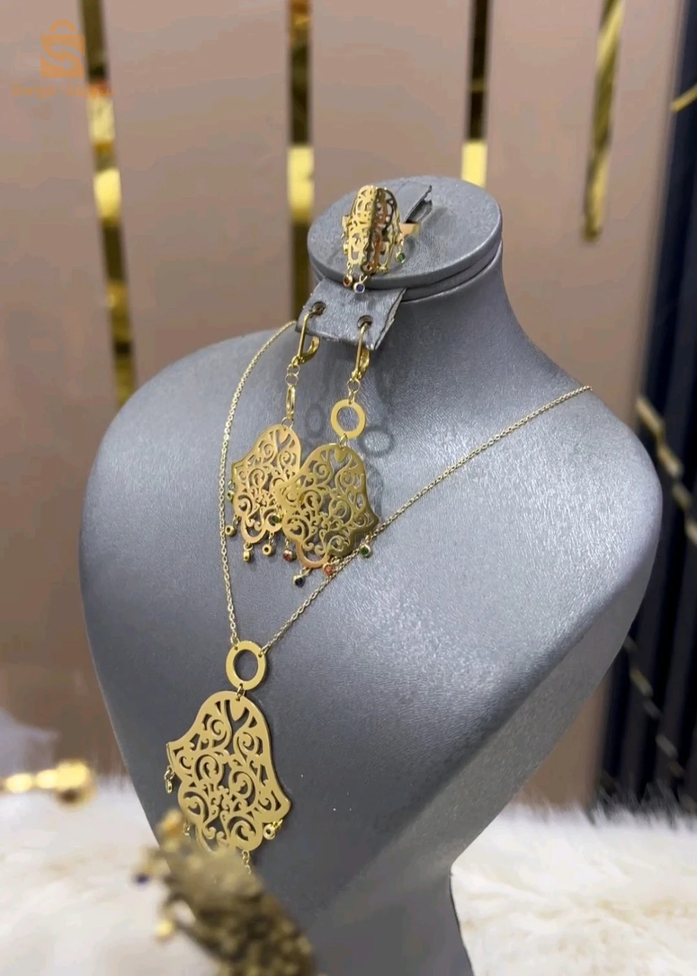 promo parure khamsa très classe en acier inoxydable 🇹🇷✨️