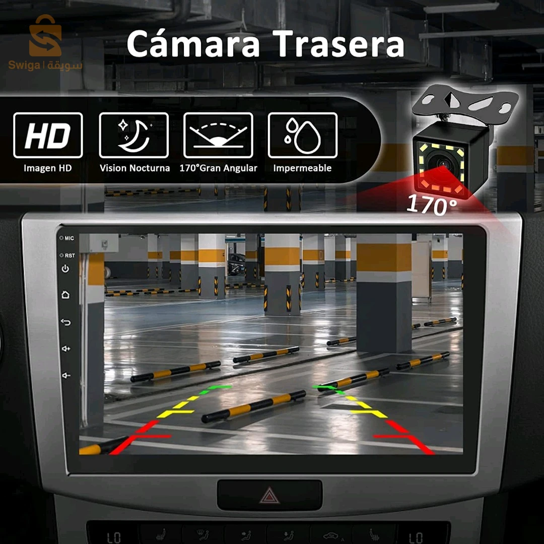 Autoradio Android tactile de voiture 9 “HD 4 + 64 Go Lecteur multimédia Carplay PerVoi-CTC-9802N