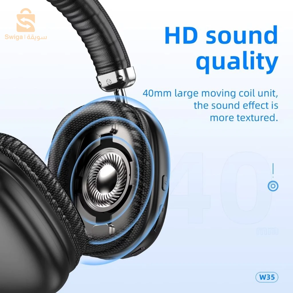 Casque Audio Sans Fil HOCO W35 HiFi Bluetooth 5.3 – سماعة رأس لاسلكية