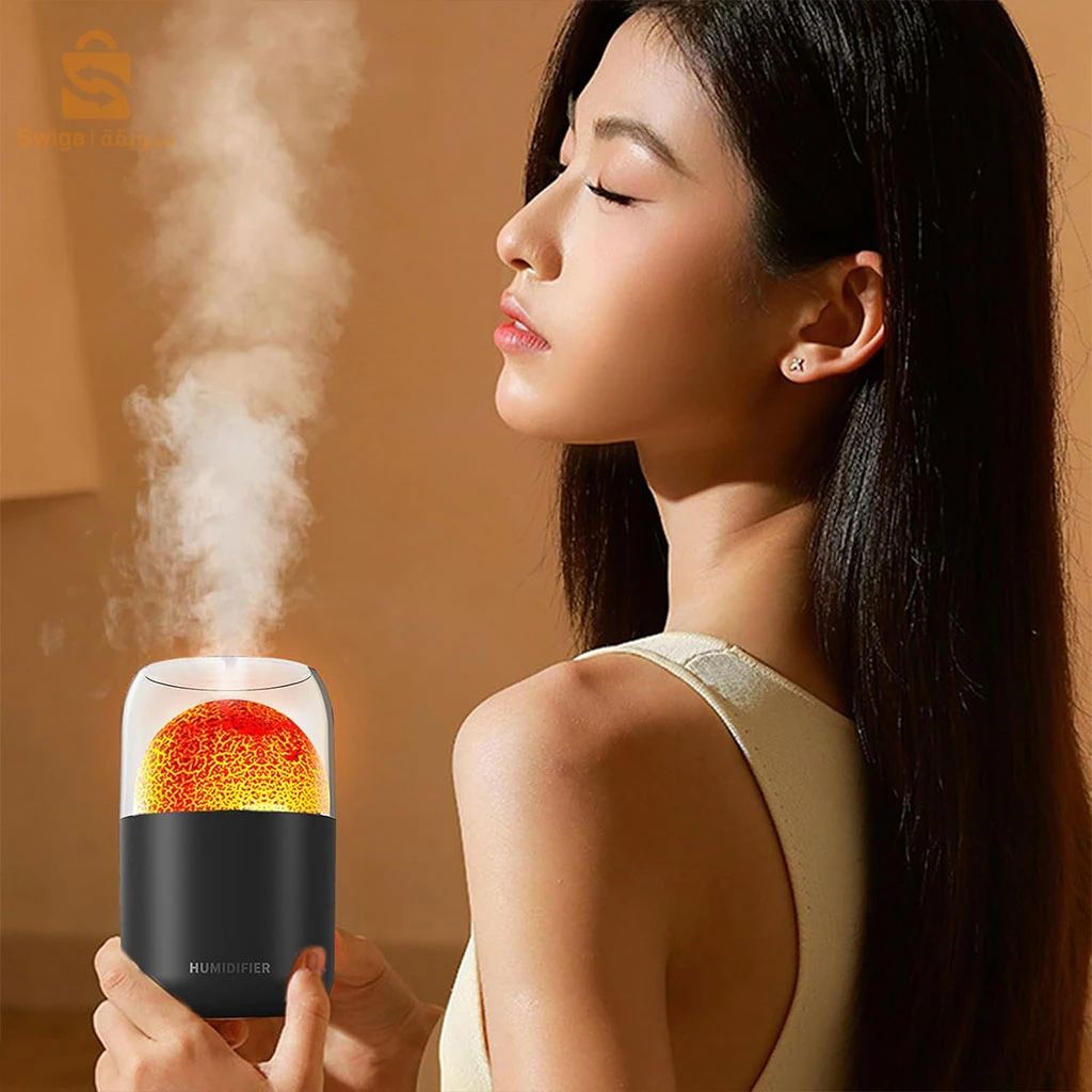 Diffuseur d’arômes Effet Volcan Lumineux 300ML