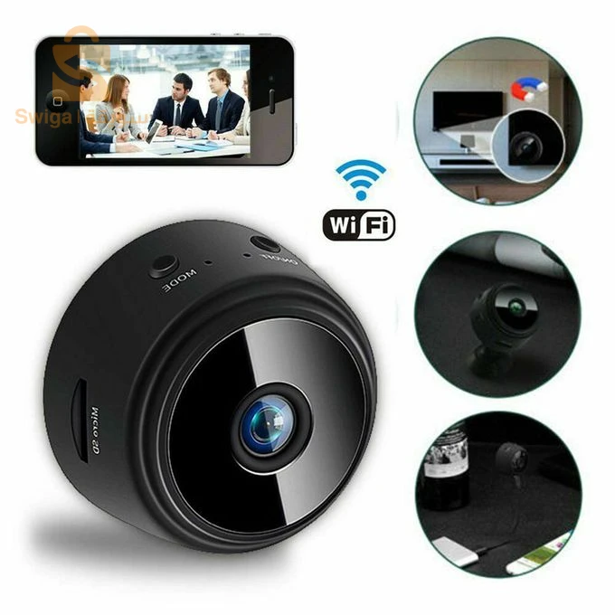 Mini Caméra Wifi A9 1080P – كاميرا خفية مغناطيسية مع صوت وصورة بجودة عالية تعمل بالواي فاي