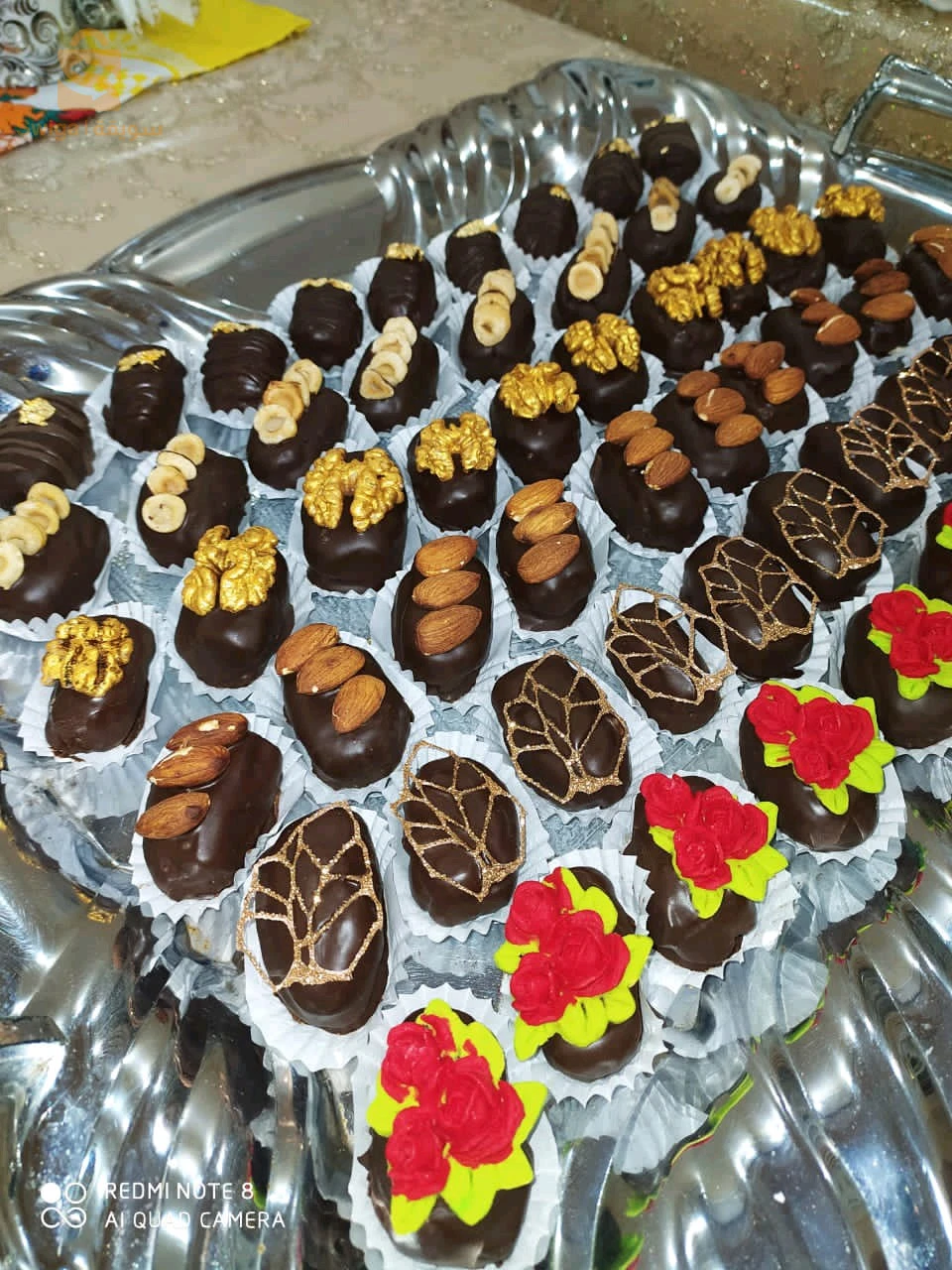 accessoires cheveux -  plateau miroir - les dattes fourrées