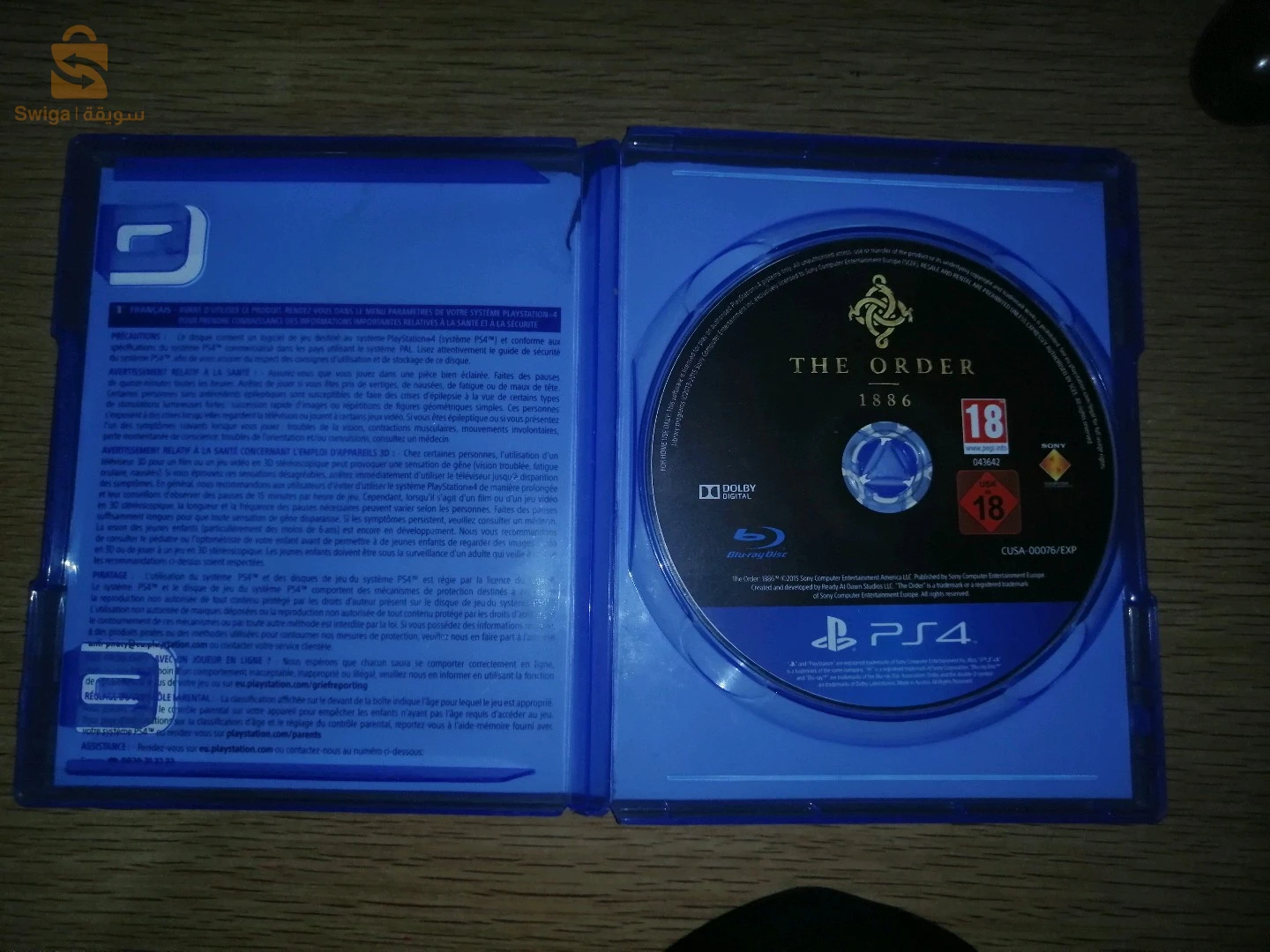Cd The Order 1866 ps4