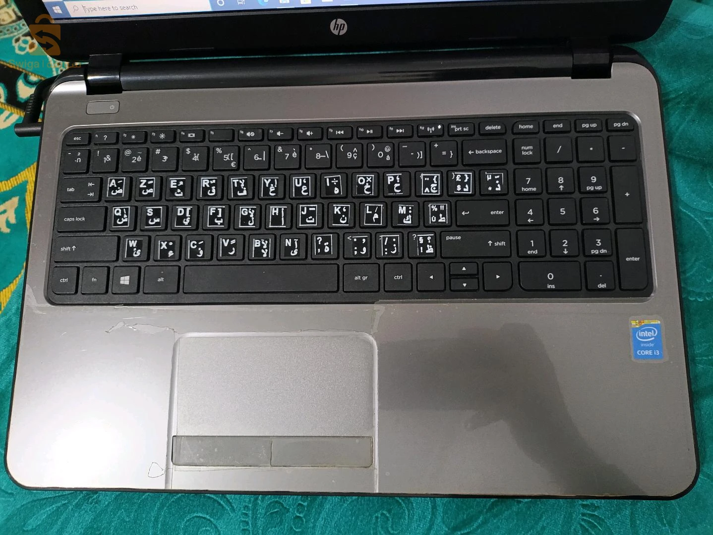 لابتوب نوع hp في حالة جيدة جدا 9.5/10 ،إستعمال شخصي :دراسة فقط الإمكانيات:intel core i3 4 eme generation,4gbt de ram500gb de stockage,15.5 pouce pour l'écran,الشاحن ا:صلي ،مدة البطارية ؛ساعتين و نصف إستعمال متواصل على الأقل اكسيسوار:حقيبة جلدية + تغليف.