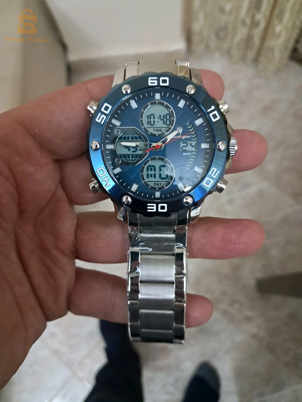 montre de luxe poedagar numérique et electronique