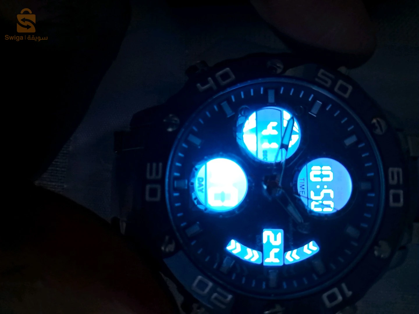 montre de luxe poedagar numérique et electronique