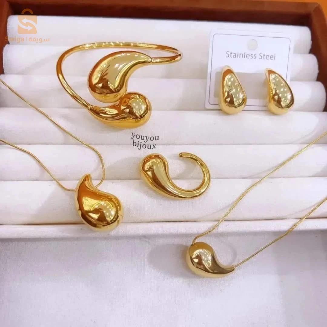 parure bottega acier inoxydable garantie 10ans