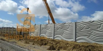 Murs de cltures en bton prfabriqu