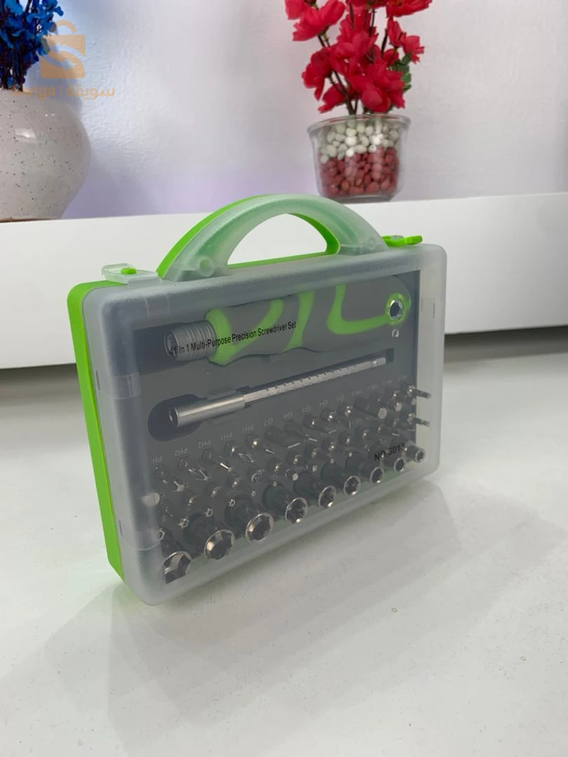 Tournevis Avec Ensemble Professionnel de Magnétiques 41 Pièces –  مفك براغي احترافي مع 41 قطعة مغناطيسية