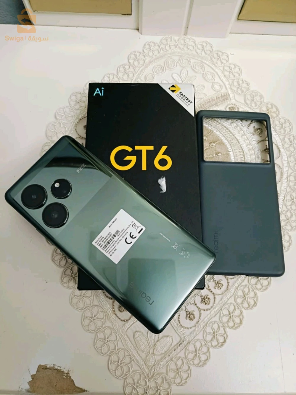 Realme GT 6 Globale 512- 16 fih no9ta madironjich jaya mcharika