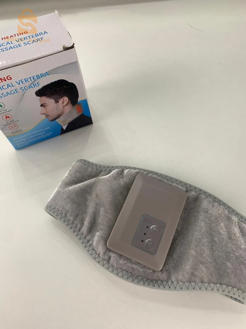 Écharpe Chauffante de Massage pour Vertèbres Cervicales - وشاح تدليك حراري للفقرات العنقية