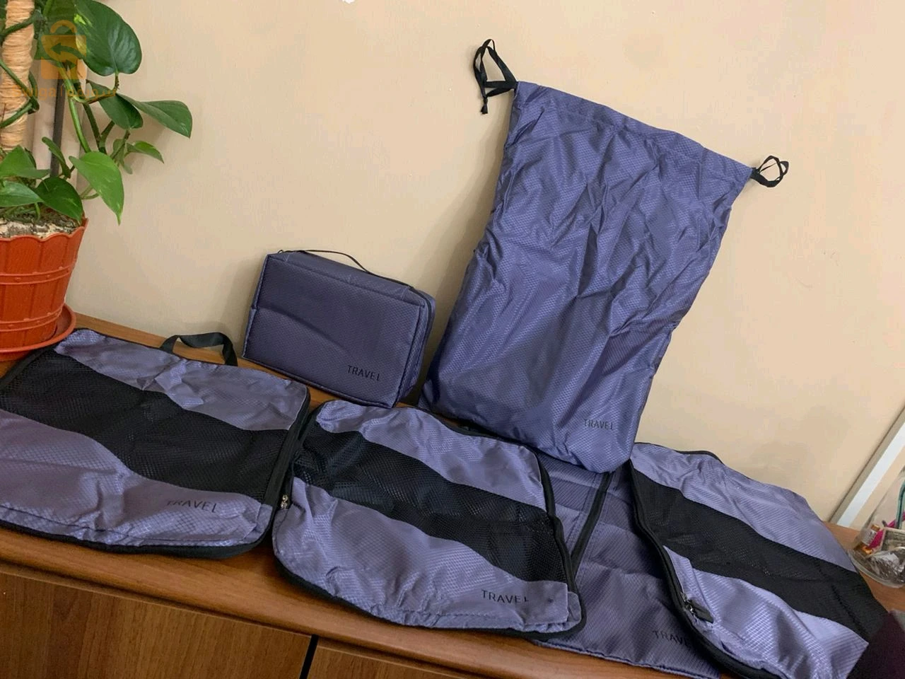Lot de 6 sacs de voyage et compression extensibles pour valises