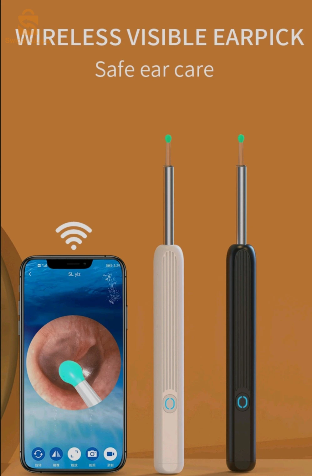 طقم تنظيف الأذن اللاسلكي الذكي مع كاميرا وإضاءة LED NE3
Kit de nettoyage des oreilles intelligents sans fil avec caméra et lumière LED NE3Kit de nettoyage des oreilles intelligents sans fil avec caméra et lumière LED NE3