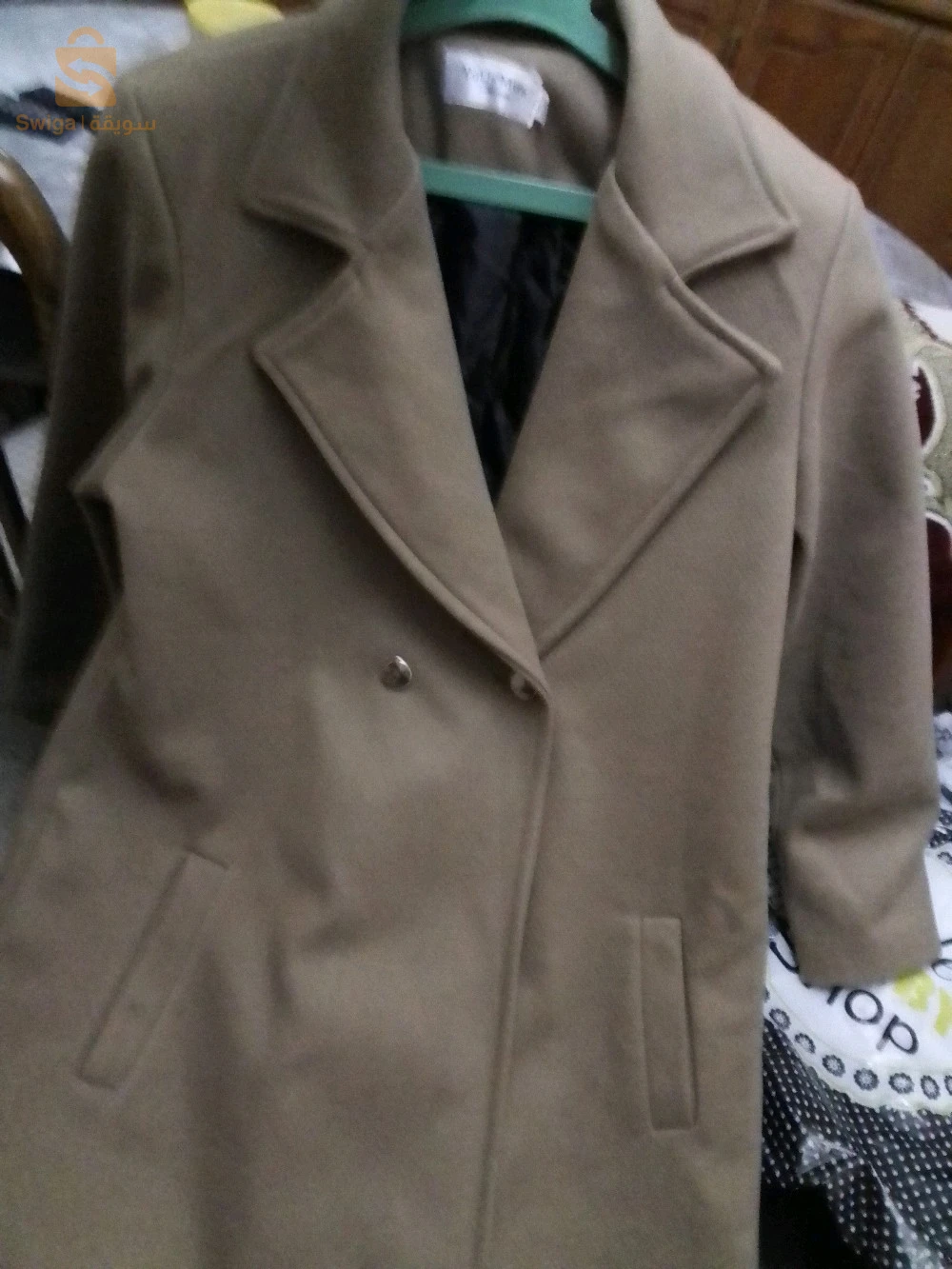 Manteau marron cachemir la bonne qualité